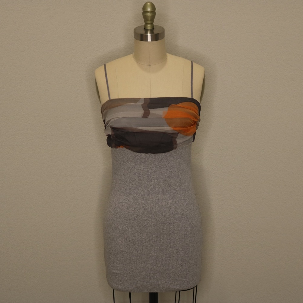 Brunello Cucinelli Cotton and Organza Camisole